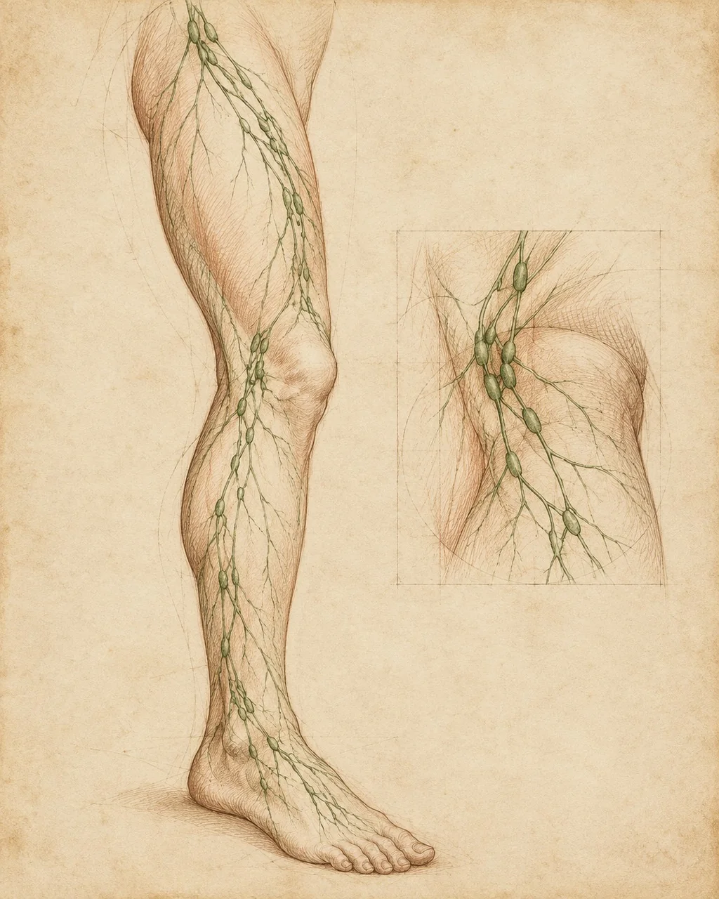 Studio illustrativo per Tecniche di preservazione linfatica