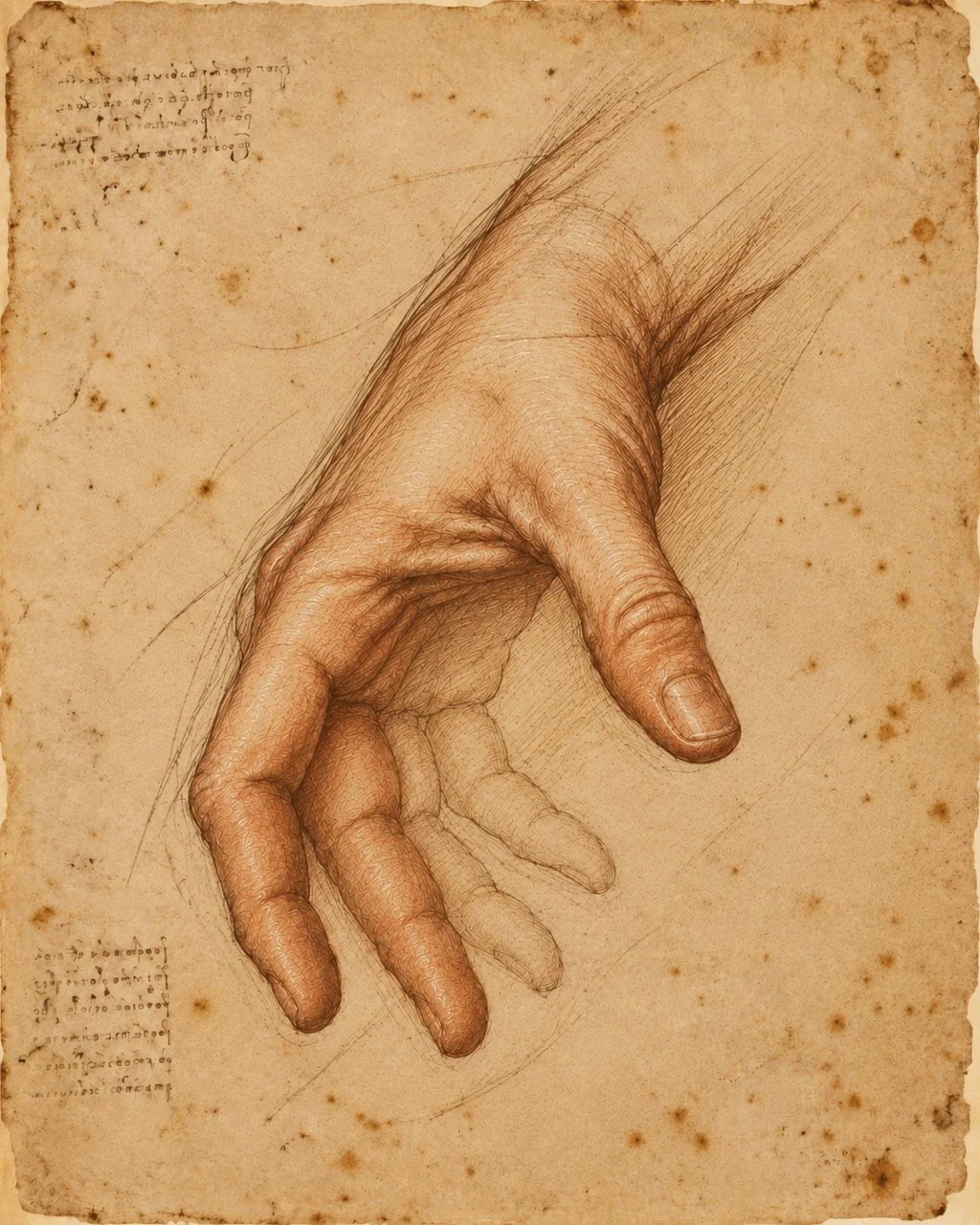 Studio artistico ispirato ai taccuini rinascimentali